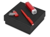 Подарочный набор On-the-go с флешкой, ручкой и зарядным устройством (красный) 8Gb (Изображение 1)