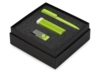 Подарочный набор On-the-go с флешкой, ручкой и зарядным устройством (зеленое яблоко) 8Gb (Изображение 2)