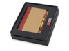 Подарочный набор Essentials с флешкой и блокнотом А5 с ручкой (красный/красный/натуральный) 8Gb (Изображение 1)