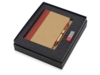 Подарочный набор Essentials с флешкой и блокнотом А5 с ручкой (красный/красный/натуральный) 8Gb (Изображение 2)