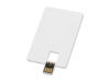 Флеш-карта USB 2.0 16 Gb в виде пластиковой карты Card, белый (Изображение 2)