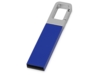 USB-флешка на 16 Гб Hook с карабином (синий/серебристый) 16Gb (Изображение 1)