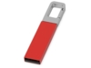 USB-флешка на 16 Гб Hook с карабином (красный/серебристый) 16Gb (Изображение 1)
