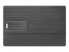 USB-флешка на 16 Гб Card Metal в виде металлической карты (темно-серый) 16Gb (Изображение 3)
