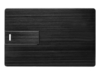 USB-флешка на 16 Гб Card Metal в виде металлической карты (черный) 16Gb (Изображение 3)