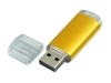 USB 2.0- флешка на 16 Гб с прозрачным колпачком (золотистый) 16Gb (Изображение 2)