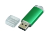 USB 2.0- флешка на 16 Гб с прозрачным колпачком (зеленый) 16Gb (Изображение 2)