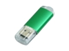 USB 2.0- флешка на 16 Гб с прозрачным колпачком (зеленый) 16Gb (Изображение 3)