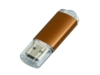 USB 2.0- флешка на 16 Гб с прозрачным колпачком (коричневый) 16Gb (Изображение 3)