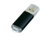 USB 2.0- флешка на 16 Гб с прозрачным колпачком (черный) 16Gb (Изображение 1)
