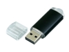 USB 2.0- флешка на 16 Гб с прозрачным колпачком (черный) 16Gb (Изображение 2)