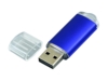 USB 2.0- флешка на 16 Гб с прозрачным колпачком (синий) 16Gb (Изображение 2)