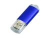 USB 2.0- флешка на 16 Гб с прозрачным колпачком (синий) 16Gb (Изображение 3)