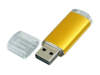 USB 2.0- флешка на 8 Гб с прозрачным колпачком (золотистый) 8Gb (Изображение 2)
