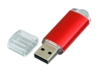 USB 2.0- флешка на 64 Гб с прозрачным колпачком (красный) 64Gb (Изображение 2)