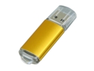 USB 2.0- флешка на 64 Гб с прозрачным колпачком (золотистый) 64Gb