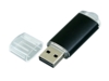 USB 2.0- флешка на 64 Гб с прозрачным колпачком (черный) 64Gb (Изображение 2)