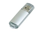 USB 2.0- флешка на 32 Гб с прозрачным колпачком (серебристый) 32Gb
