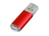 USB 2.0- флешка на 32 Гб с прозрачным колпачком (красный) 32Gb (Изображение 1)