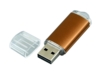 USB 2.0- флешка на 32 Гб с прозрачным колпачком (коричневый) 32Gb (Изображение 2)