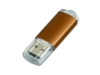 USB 2.0- флешка на 32 Гб с прозрачным колпачком (коричневый) 32Gb (Изображение 3)