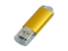 USB 2.0- флешка на 32 Гб с прозрачным колпачком (золотистый) 32Gb (Изображение 3)