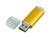 USB 2.0- флешка на 32 Гб с прозрачным колпачком (золотистый) 32Gb (Изображение 2)