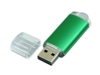 USB 2.0- флешка на 32 Гб с прозрачным колпачком (зеленый) 32Gb (Изображение 2)