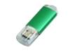 USB 2.0- флешка на 32 Гб с прозрачным колпачком (зеленый) 32Gb (Изображение 3)