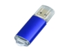 USB 2.0- флешка на 32 Гб с прозрачным колпачком (синий) 32Gb (Изображение 1)