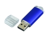 USB 2.0- флешка на 32 Гб с прозрачным колпачком (синий) 32Gb (Изображение 2)