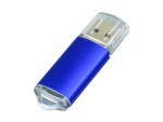 USB 2.0- флешка на 32 Гб с прозрачным колпачком (синий) 32Gb