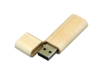 USB 2.0- флешка на 32 Гб эргономичной прямоугольной формы с округленными краями (натуральный) 32Gb (Изображение 2)