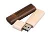 USB 2.0- флешка на 32 Гб эргономичной прямоугольной формы с округленными краями (натуральный) 32Gb (Изображение 3)