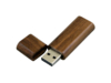 USB 2.0- флешка на 8 Гб эргономичной прямоугольной формы с округленными краями (коричневый) 8Gb (Изображение 2)