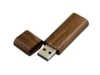 USB 2.0- флешка на 32 Гб эргономичной прямоугольной формы с округленными краями (коричневый) 32Gb (Изображение 2)