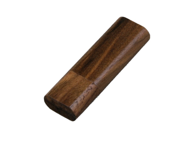 USB 2.0- флешка на 16 Гб эргономичной прямоугольной формы с округленными краями (коричневый) 16Gb (Изображение 1)