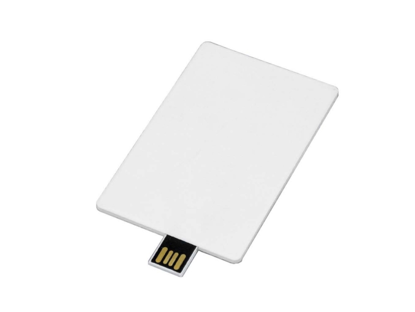 USB 2.0- флешка на 64 Гб в виде пластиковой карты Пятнашки (белый) 64Gb (Изображение 3)