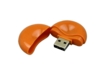 USB 2.0- флешка промо на 16 Гб круглой формы (оранжевый) 16Gb (Изображение 2)
