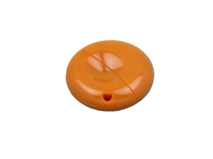 USB 2.0- флешка промо на 16 Гб круглой формы (оранжевый) 16Gb