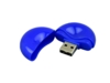 USB 2.0- флешка промо на 16 Гб круглой формы (синий) 16Gb (Изображение 2)