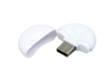 USB 2.0- флешка промо на 16 Гб круглой формы (белый) 16Gb (Изображение 2)