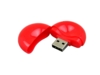 USB 2.0- флешка промо на 16 Гб круглой формы (красный) 16Gb (Изображение 2)