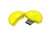 USB 2.0- флешка промо на 16 Гб круглой формы (желтый) 16Gb (Изображение 2)