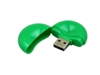 USB 2.0- флешка промо на 16 Гб круглой формы (зеленый) 16Gb (Изображение 2)