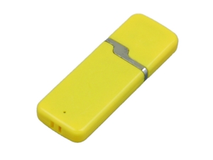 USB 2.0- флешка на 16 Гб с оригинальным колпачком (желтый) 16Gb