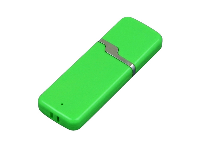 USB 2.0- флешка на 64 Гб с оригинальным колпачком (зеленый) 64Gb (Изображение 1)