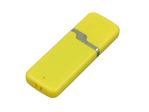 USB 2.0- флешка на 32 Гб с оригинальным колпачком (желтый) 32Gb
