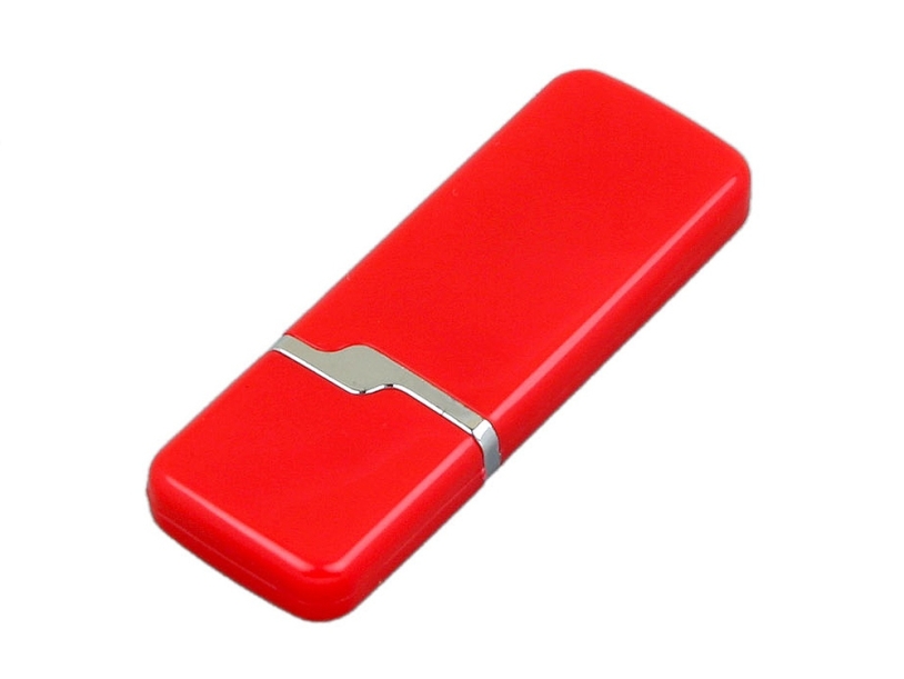 USB 2.0- флешка на 32 Гб с оригинальным колпачком (красный) 32Gb (Изображение 3)