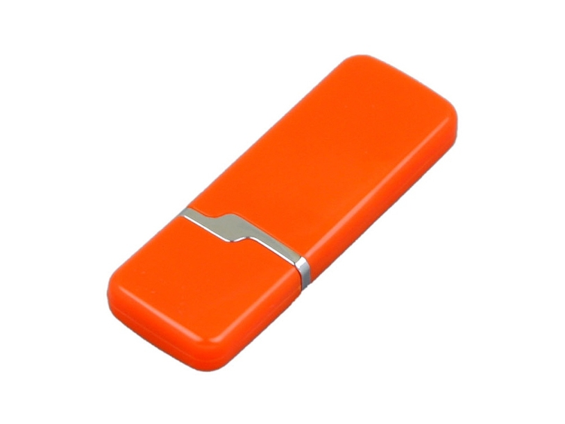 USB 2.0- флешка на 32 Гб с оригинальным колпачком (оранжевый) 32Gb (Изображение 3)